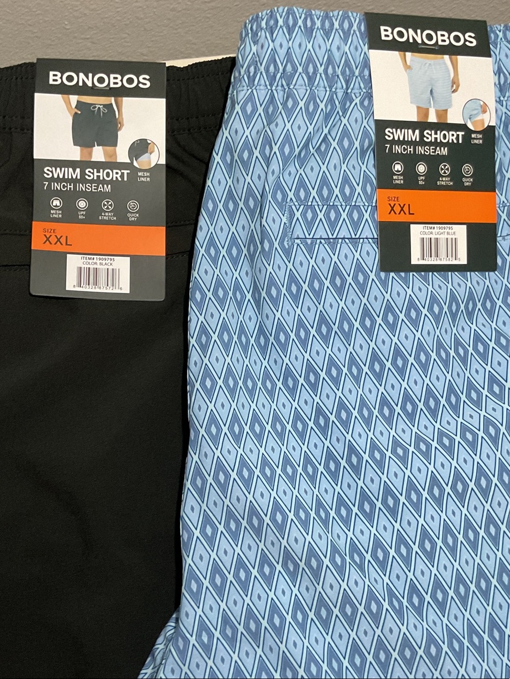 Set of 2 Bonobos Men's Swim Shorts – XXL